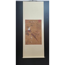 宋徽宗 芙蓉錦雞圖 掛畫 宣紙畫芯 仿古裝裱, 參考詳情頁