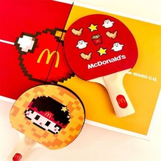 麥噹勞聯名王之寶藏乒乓球拍禮盒限定款初學者高顔值紀念禮物, 1個, 隨機款球拍一個（無包裝不配球））,3歲-88歲