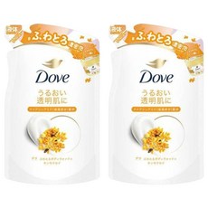 도브 폭신한 바디워시 금목서 리필용, 340g, 2개