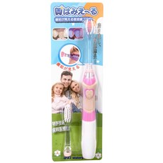 優潔 牙菌斑顯影音波牙刷 成人兒童電動牙刷 IPX7防水, 粉紅色, 1個, single product