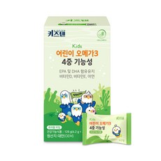 키즈텐 식물성 어린이 오메가3 4중기능성 DSM원료 맛있는 츄어블 젤리, 1개, 30정