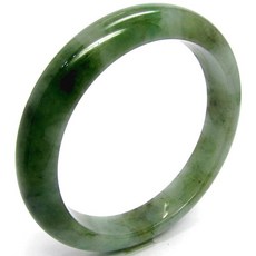 小樂 翡翠手鐲 玉鐲 油青灑果綠 天然A貨 (手圍18號 內徑56.6mm V309), 1個