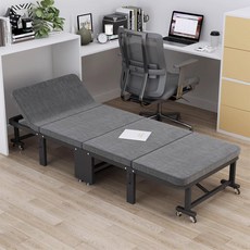 업그레이드 보강금 4단 접이식 침대 조절 가능 사무실 낮잠용 휴대용 다목적 침대