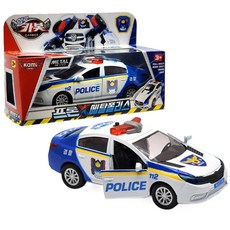 유아 헬로카봇 사이렌 불빛 소리 메탈 경찰차 장난감 아이