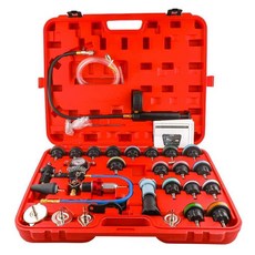 냉각수 교체기 부동액 주입기 압축 테스터기 에어빼기, 부동액 주입기 28피스 세트, 1개