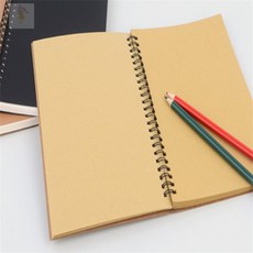 미미스토어 스프링 스케치북 50매 드로잉북, 브라운+브라운