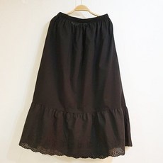 시골양품점 100%면레이스 롱 허리속치마 EM230 길이도 폭도 롱사이즈 넉넉해요프리~88 185863