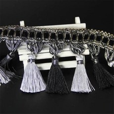 커튼 에징 봉제 트림 태슬 프린지 장식 도어 쿠션 데코 창문 홈, 9. 11