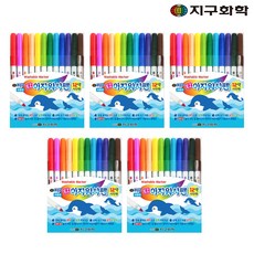 지구화학 이지워시 사인펜 12색, 12colors(혼합색상), 5개