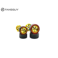 FANSGUY 1Set 10.8mm + 1/64 합금 자동차 스태거드 프론트 소형 리어 휠 RWBSC 시리즈 핫, 01 빠른  Mainland, 05 RBSC-B Gild 1