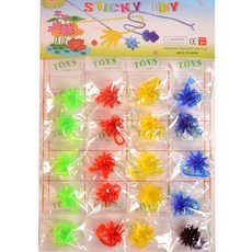 現貨台中出貨黏黏手20入/12入一卡經典懷舊玩具粘手粘性粘手掌流星鎚黏壁手玩小禮物獎勵品過年黏錢遊戲, 鎚20入, 1個