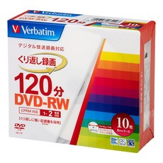 Japan) DVD-RW CPRM VHW12NP10V1 바베이텀 재팬(Verbatim 반복 녹화용 120분 10장 화이트