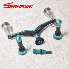 씨호크 SDAC 초경량 스피닝릴 핸들 시마노 다이와 호환 더블핸들, B-02 (민트 100mm)