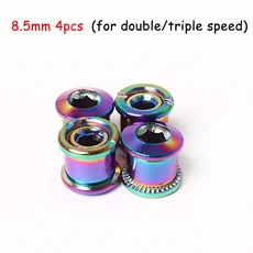 5PC 자전거 체인 크랭크 5MM 볼트 산악 나사 크루 액세서리, 4PC 8.5 colorful