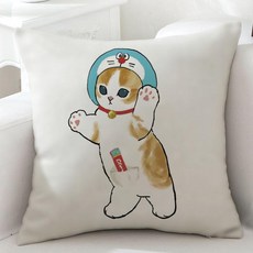 귀여운 고양이 패턴 소파 침대 베개 쿠션 등받이 등쿠션 사무실 자동차 허리쿠션, 귀여운 고양이 16