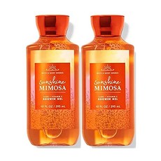 Bath & Body Works Sunshine Mimosa 샤워 젤 선물 세트 여성용 2팩 (선샤인 미모사) 10 액량 온스 591.5ml(20온스), 배쓰앤바디웍스 Bath & Body Works SUN