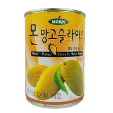 빙수 화채 과일 슬라이스 망고 통조림, 565g, 6개