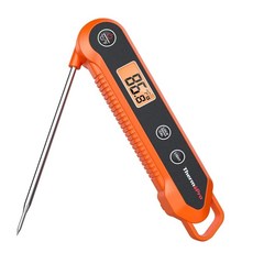 ThermoPro TP03H 燒烤溫度計，-50至300°C，精度0.5°C，3-4秒讀取，約10公分探頭，NSF認證, 1個