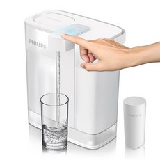 PHILIPS GoZero 차세대 인스턴트 정수 필터 피처 충전식 배터리 Mirco-X 클린 기술 3L 12컵 1L/분 빠른 흐름 수돗물용 조리대 정수기 저그 1개 216772