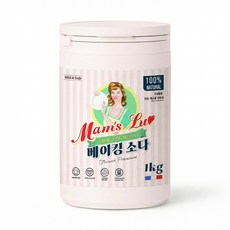 맘스럽 (초특가) 베이킹소다 1kg x 1통 프리미엄 용기형 천연세제 세탁세제 세정제, 1개
