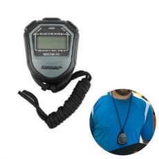 목걸이형 스포츠 스톱워치 시계 기능 축구 육상 운동 기록 초시계