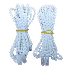 정담 버티컬 블라인드 방향전환줄 손잡이 300cm 2P + 연결단추 2P, 화이트, 1세트