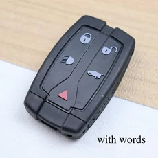 쿠쿠스토어 5버튼 랜드 프리랜더 2 디스커버리 자동차 키 Fob 케이스 쉘 하우징 200 Uncut Blade, 01 5개의 버튼