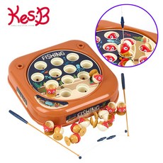 유아 멜로디 낚시 장난감 움직이는 집중력 교구 작동완구 자동회전 물고기, 1개, 컬러믹스