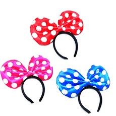 놀이공원 머리띠 다용도 도트머리띠 놀이동산헤어밴드