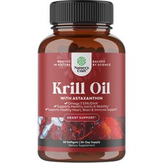 Nature's Craft 南極磷蝦油蝦紅素軟膠囊, 1個, 30錠