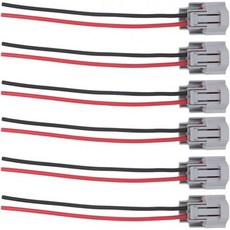 뉴올 6개 세트 여성 연료 인젝터 커넥터 플러그 하네스 피그테일 와이어 산타페 티뷰론 투싼 FX35 G35 M35 옵티마 스포티지 RX400h 이클립스 엔데버 프론티어 파인더