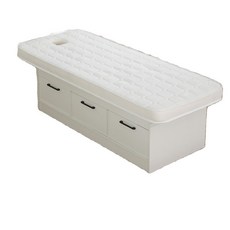 마사지침대 마사지베드 미용 침대 반영구 화장 타투 피부관리 접이식베드, 화이트 천 표면 단일 캐비닛 70 넓이