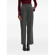 데이비르거엣미켈슨 핀스트라이프 플리츠 팬츠