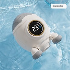 太空人造型嬰兒洗澡水溫計 電子顯示精準測溫 寶寶沐浴安全必備, 太空火箭, 太空人造型