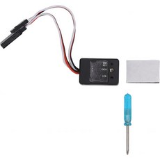 부아슈 RC 자이로 모듈 자동 안정성 제어 조절 가능 민감도 컴팩트 경량 자이로스코프 안정기 SCX10 차량과 호환 범용 디자인 12인치