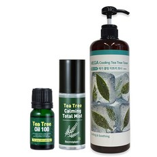 시크릿플랜트 티트리 오일 + 메가 쿨링 티트리 토너 + 티트리 카밍 토탈 미스트 세트 (메가 티트리 트러블 진정 3종 세트), 1세트
