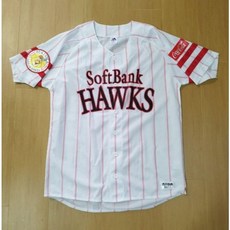 日本職棒 軟銀鷹 2017鷹之祭典 白色紅條紋 應援球衣 S L (罩衫 日職 NPB 棒球 壘球 小尺寸)