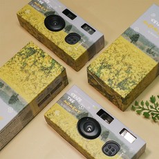 후지 리뉴얼 퀵스냅 27컷 일회용카메라, 1개, 한정판 유채꽃 디자인 퀵스냅