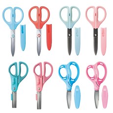 고쿠요 어린이 안전가위 글루레스 하코아케 불소코팅, 삭사_11_어린이가위_파랑