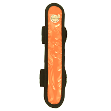 戶外夜間LED反光晶格背包綁帶 自行車桿綁帶 不開LED也有反光效果, 橘黃, 1個