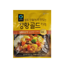 청정원 쌀로 만들어 더 맛있는 강황 골드 카레 약간 매운맛 80g, 10개