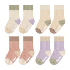 메르베 유아 컬러팔레뜨 봄 가을 겨울 양말 4종세트