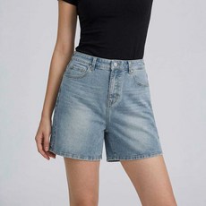 행텐 행텐 여성 백 히든밴딩 와이드 하프 데님팬츠_295(10570-156-405-10)