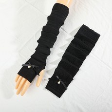 冰絲涼感防曬袖套：夏季運動、開車防曬必備，透氣舒適，多款可選, 1個, 黑色