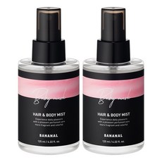 바나날 퍼퓸드 헤어&바디 미스트 베이비 머스크, 125ml, 2개