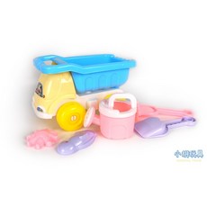 馬卡龍沙灘工具砂石車 沙灘車 玩沙工具 兒童玩具【小胡玩具(電子發票)】, 粉紅配紫, 1個