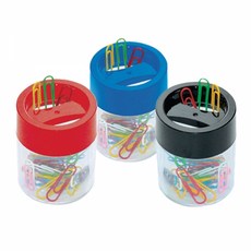 피스코리아 원형자석 클립통 (색상랜덤), 단품