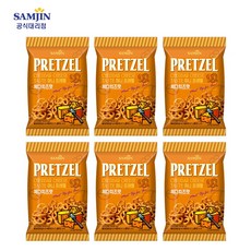삼진 미니프레첼 체다치즈맛, 70g, 6개