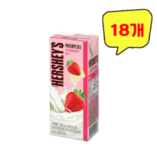 매일 허쉬 초콜릿 드링크 딸기 우유, 190ml, 18개
