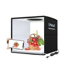 휴대용 소프트박스 포토부스 유튜브 촬영용 야외 지속광, 1개, 40cm 삼색+무영등 (화이트 배경)